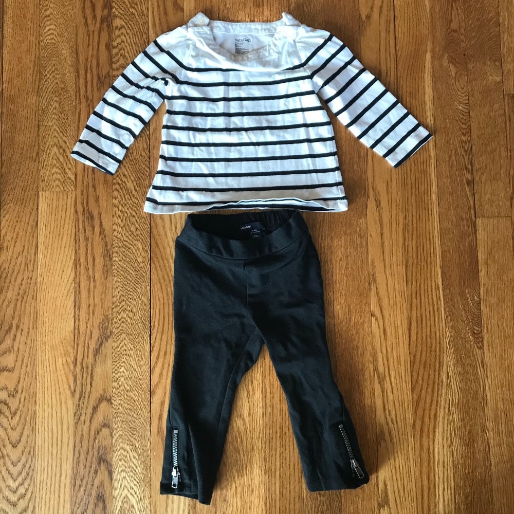 Gap toddler girls two-set outfit, size 18-24m